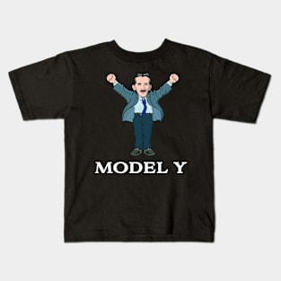 Tesla Model Y Kids T-Shirt